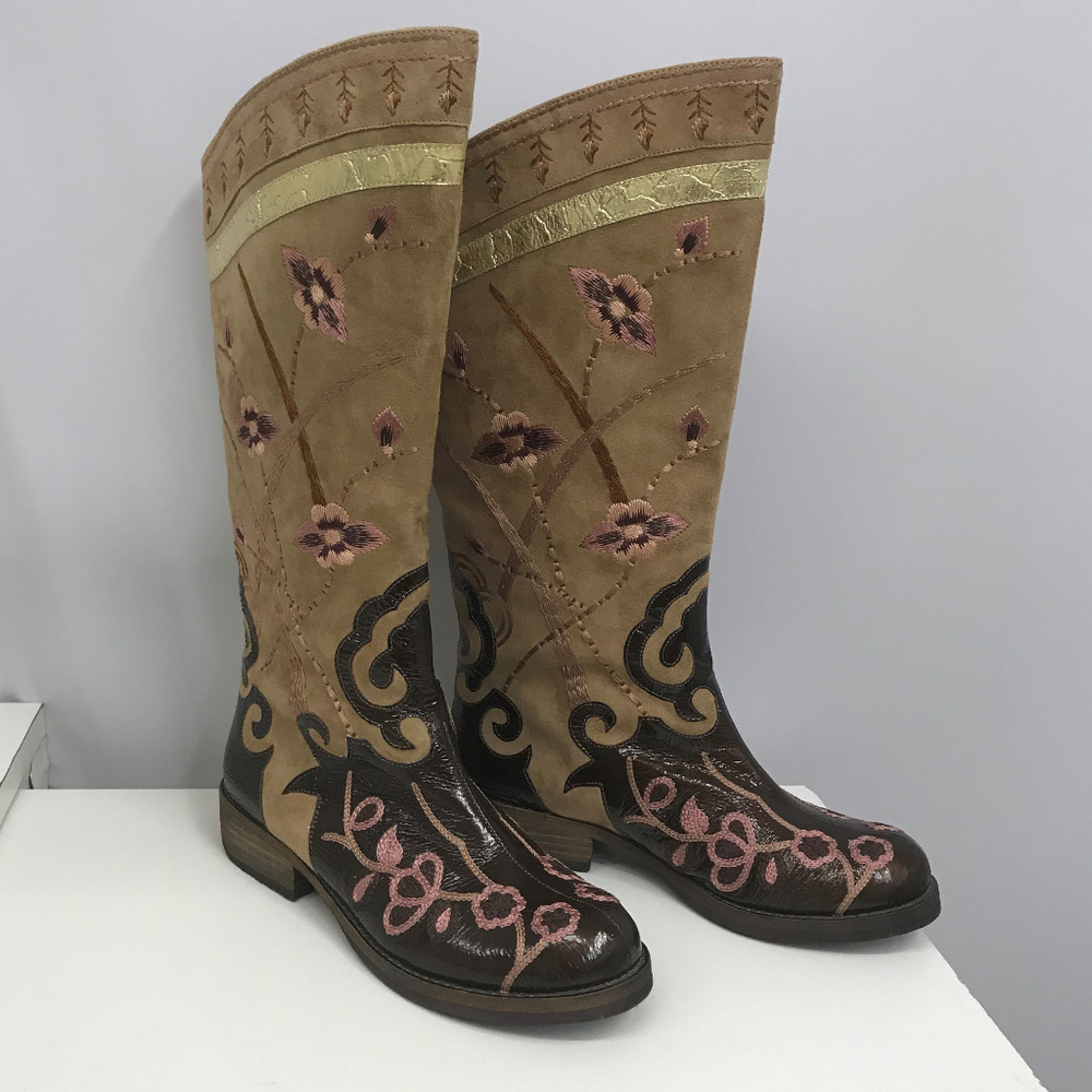 ❤️SOLD❤️ Beverly Feldman Western Boots Size 8 - Picture 1 of 6